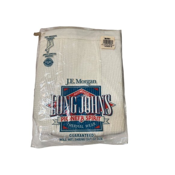 J.E. Morgan Mens Authentic Thermal Long Johns Ankle Length Drawer Pants Sz M NEW - Picture 1 of 5